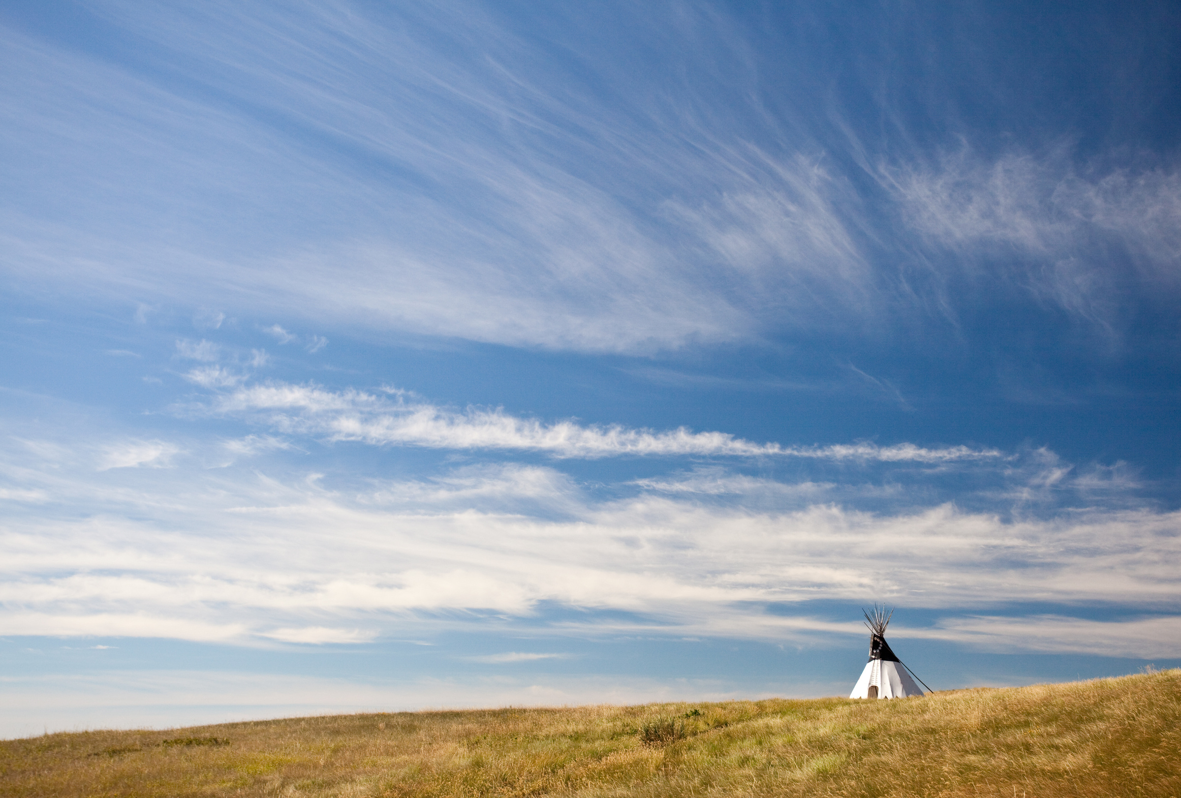 Native American Tipi on the Great Plains